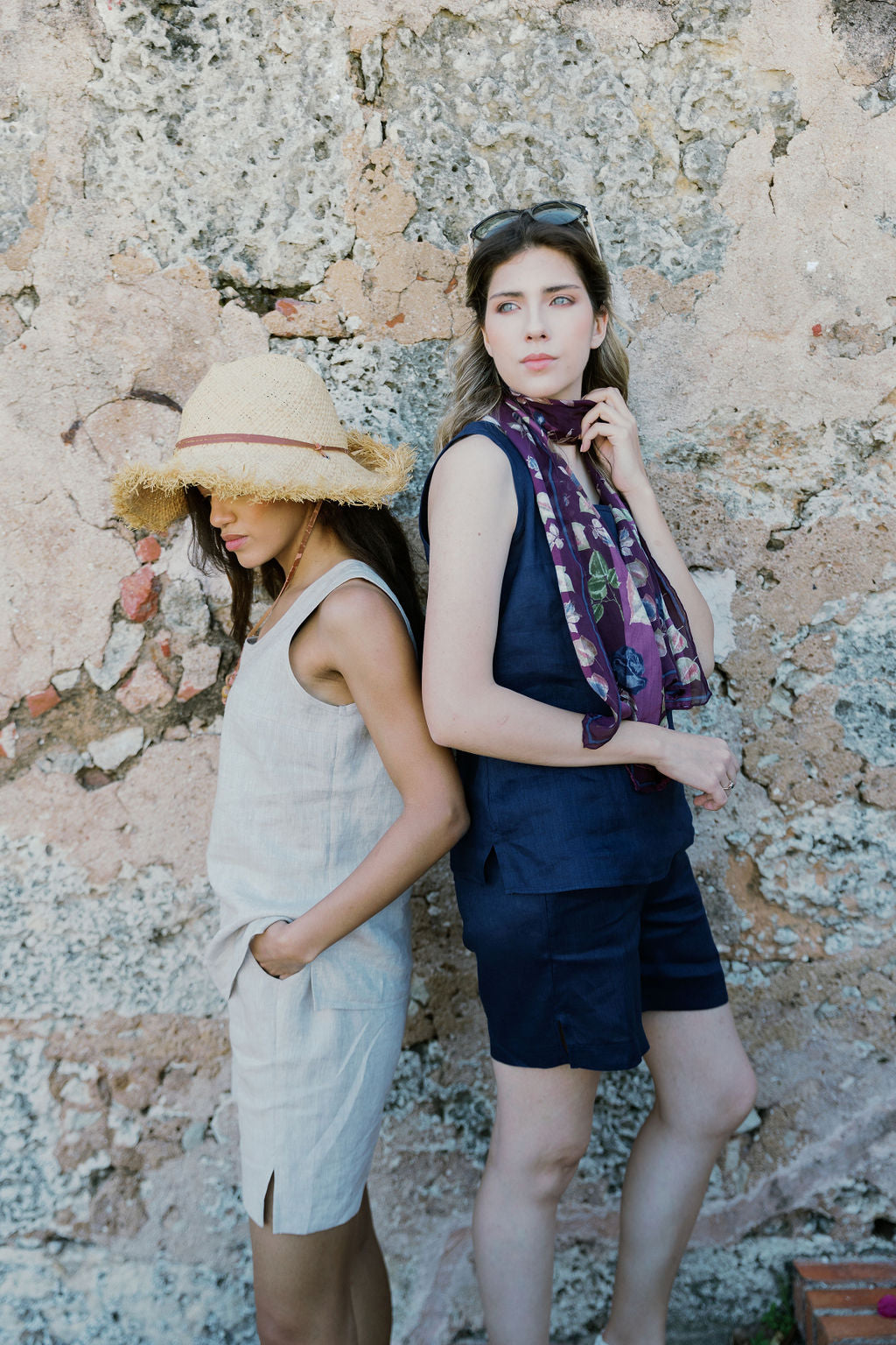 LINEN TANK TOP BLOUSE